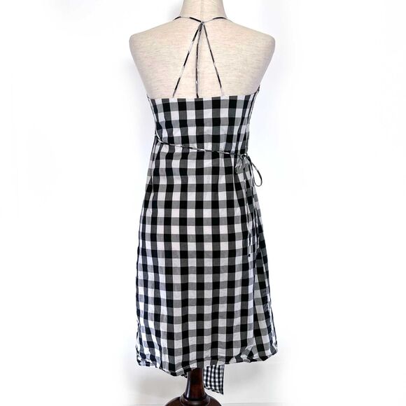 BP Junior Small Buffalo Check Wrap Dress - Picture 4 of 6